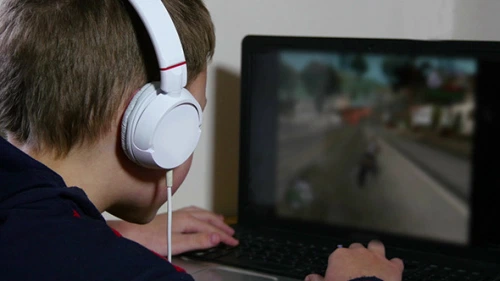 Young Boy Playing Video Games 1